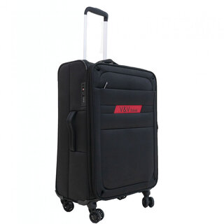 Большой тканевый чемодан V&V Travel Volunteer на 96 л весом 3,6 кг Черный