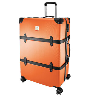 Винтажный большой чемодан Semi Line на 96 л весом 4,4 кг Оранжевый